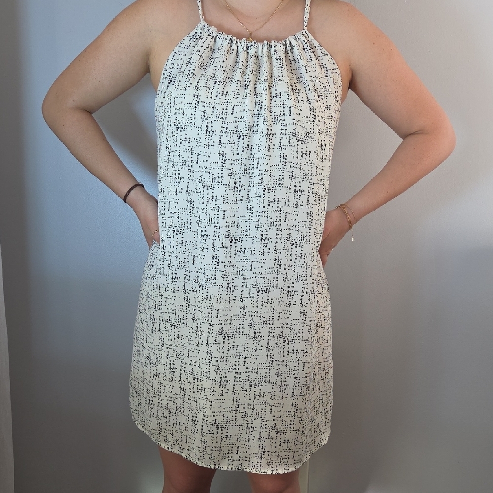 Veronica M. Black and White Mini Dress